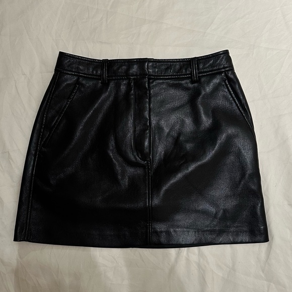 BABATON ARITZIA LEATHER MINI SKIRT - Picture 2 of 3